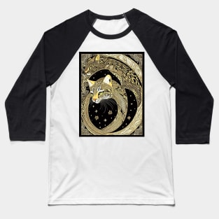 Ocelots Wild Cat Abstract Digital Art Baseball T-Shirt